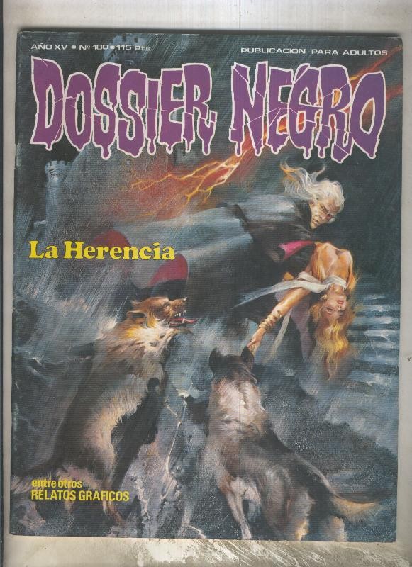 Dossier Negro numero 180 (numerado 1 en trasera)
