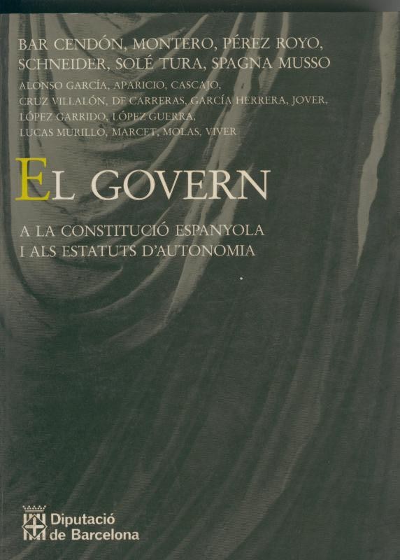 El govern a la Constitucio Espanyola i als estatuts d autonomia