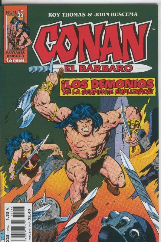 Conan el Barbaro segunda edicion numero 65: Los demonios de la serpiente emplumada