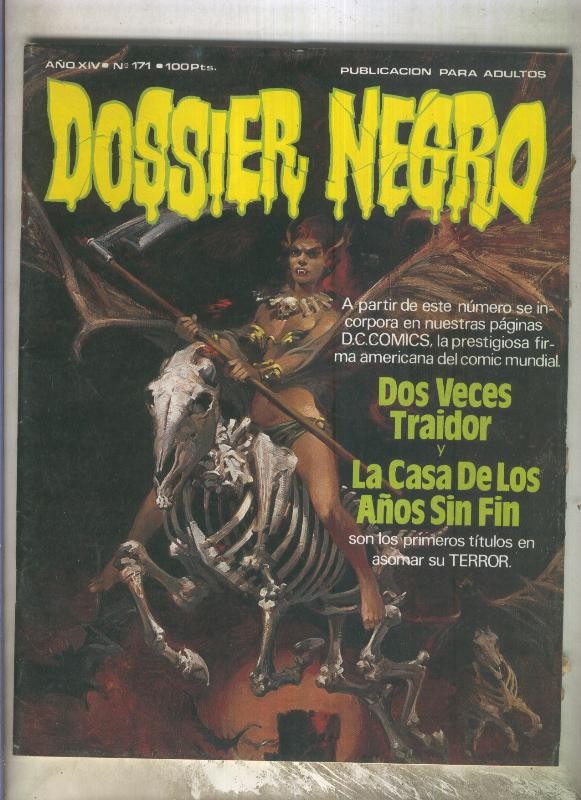 Dossier Negro numero 171 (numerado 2 en trasera)