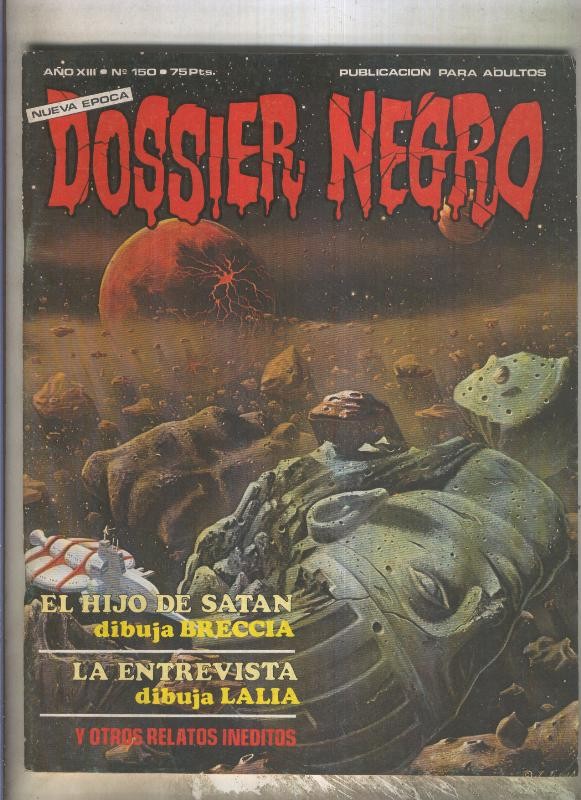 Dossier Negro numero 150 (numerado 2 en trasera)