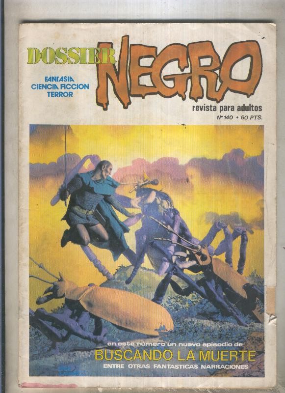 Dossier Negro numero 140 (numerado 2 en trasera)