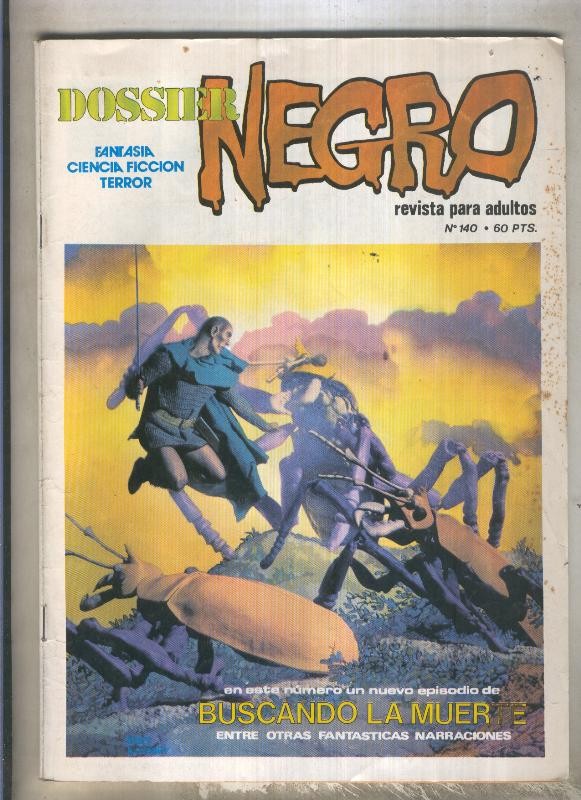 Dossier Negro numero 140 (numerado 4 en trasera)