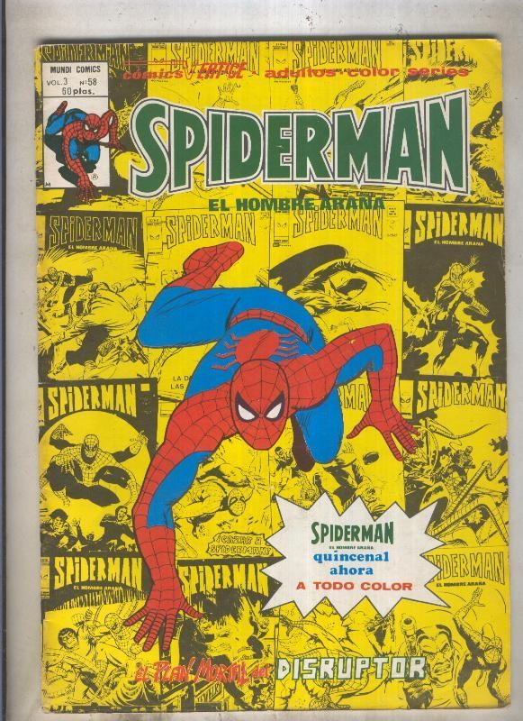 Spiderman volumen 3 numero 58 (numerado 1 en trasera)