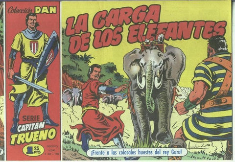 El Capitan Trueno facsimil El Periodico numero 007: La carga de los elefantes