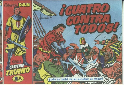 El Capitan Trueno facsimil El Periodico numero 009: Cuatro contra todos