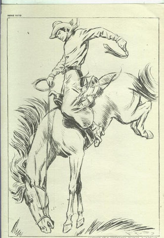 Lamina Emilio Freixas serie XII numero 12: Doma de caballo