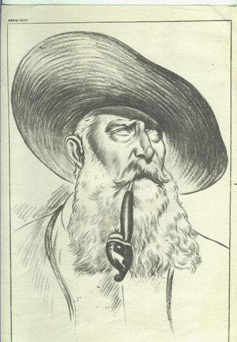 Lamina Emilio Freixas serie XII numero 11: Fumador de pipa