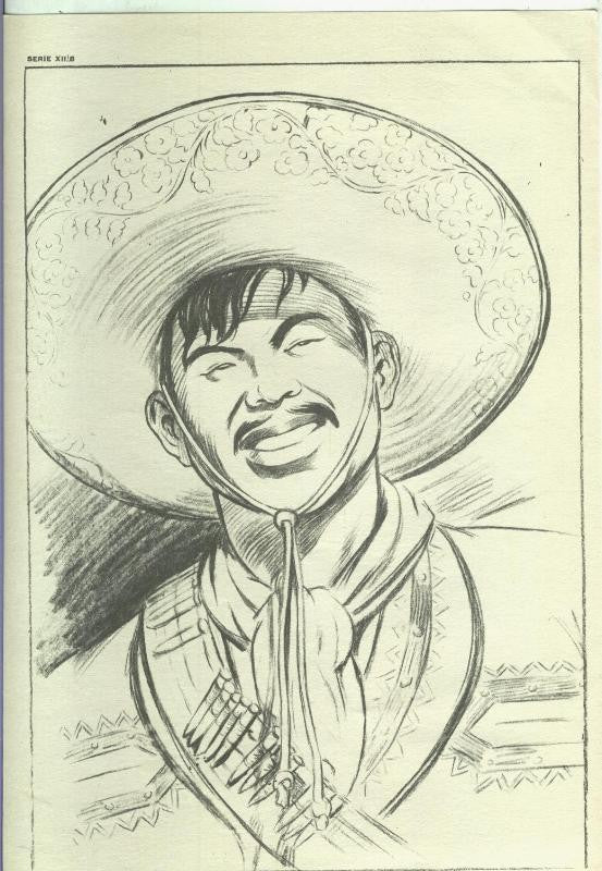 Lamina Emilio Freixas serie XII numero 08: Charro mexicano