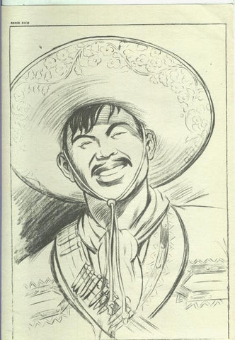 Lamina Emilio Freixas serie XII numero 08: Charro mexicano