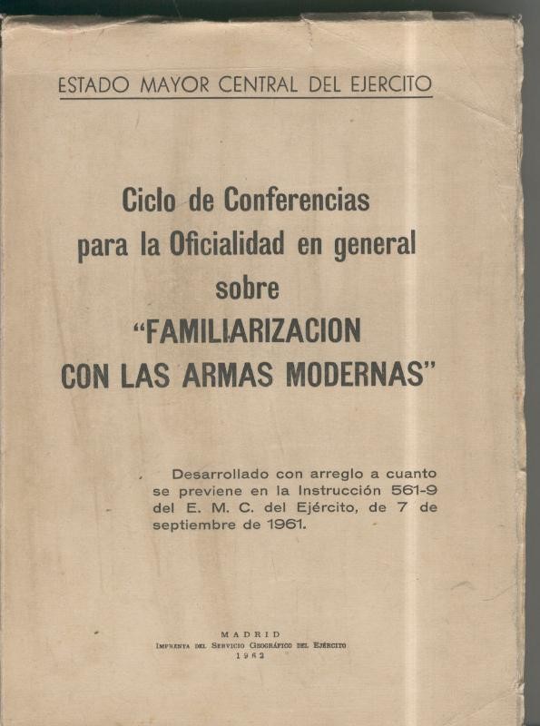 Ciclo de conferencias para la Oficialidad en general sobre