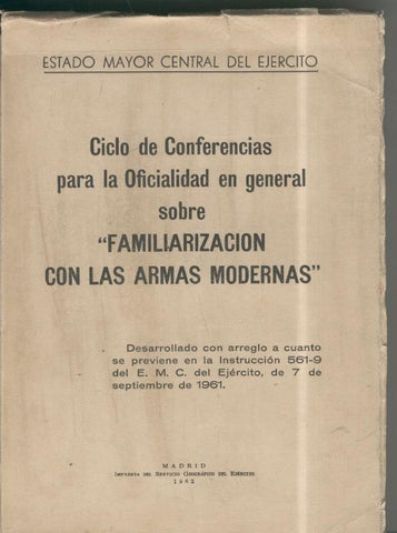 Ciclo de conferencias para la Oficialidad en general sobre