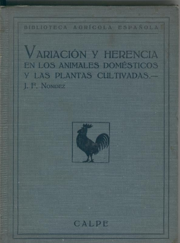 Variacion y herencia en los animales domesticos y