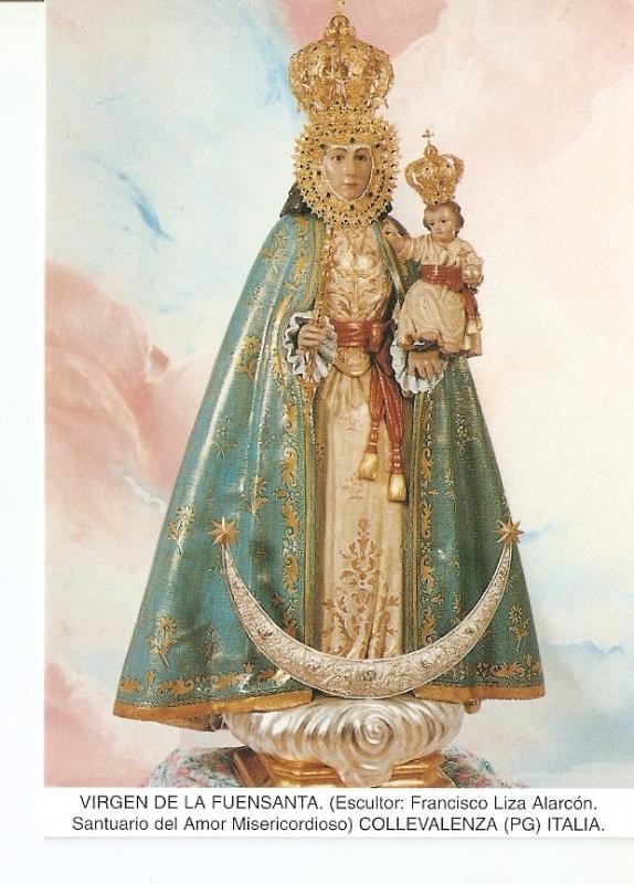 Postal 027237 : Virgen de la Fuensanta (Escultor: Francisco Liza Alarcon.  