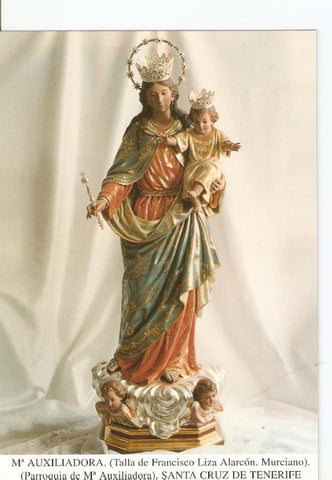Postal 027239 : Ma; Auxiliadora (Talla de Francisco Liza Alarcon. Murciano),  