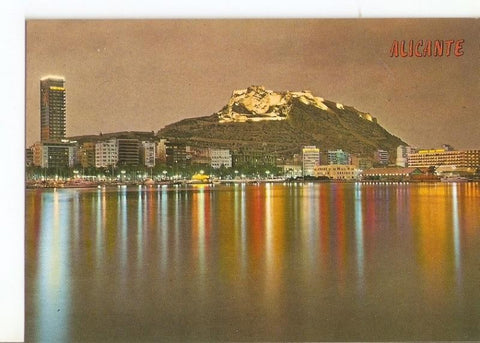 Postal 028493 : Alicante. Vista nocturna,  