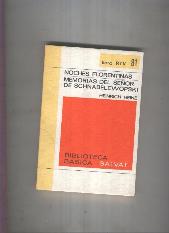 Biblioteca Basica Salvat libro RTV numero 081:ENoches florentinas ,  