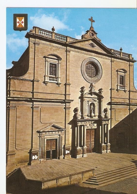 Postal 025041 : Fachada de la catedral de Vich (Barcelona).  
