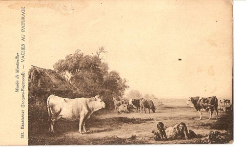 Postal 025294 : Cuadro. Vaches au paturage. Brascassat (Jacques - Raymond).  