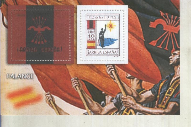 La Guerra Civil Española en sellos de correos: Juego 2 sellos: Falange