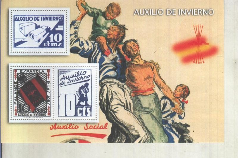 La Guerra Civil Española en sellos de correos: Juego 3 sellos: Auxilio de invierno