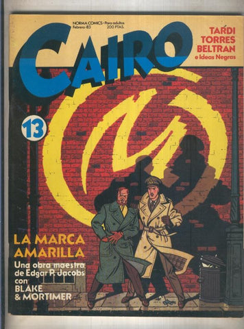 Cairo numero 13 (numerado 3 en trasera)