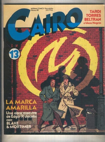 Cairo numero 13 (numerado 2 en trasera)