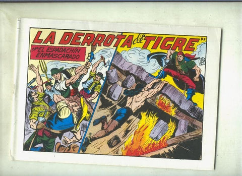 El Espadachin Enmascarado tres en uno numero 52: La derrota de Tigre