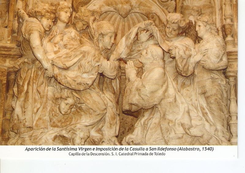 Postal 029894 : Aparicion de la Santisima Virgen e Imposicion de la Casulla a  