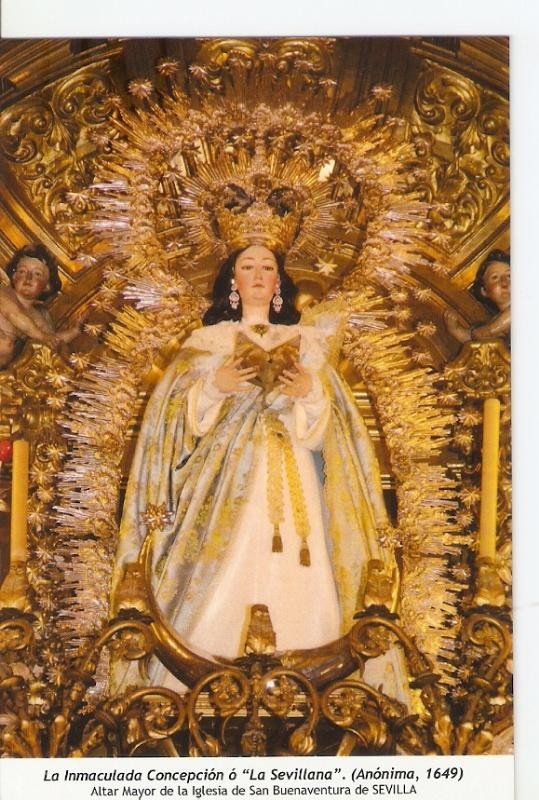 Postal 029908 : La Inmaculada Concepcion o La Sevillana. (Anonima 1649).  