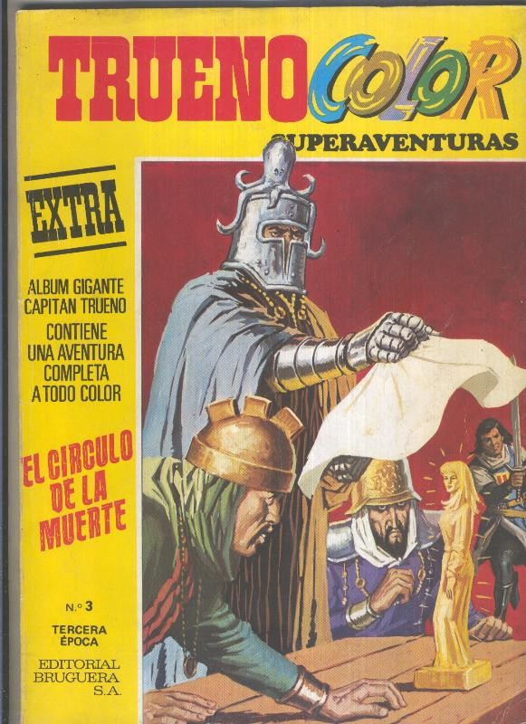 Trueno color superaventuras tercera epoca, color amarillo numero 03: el circulo de la muerte