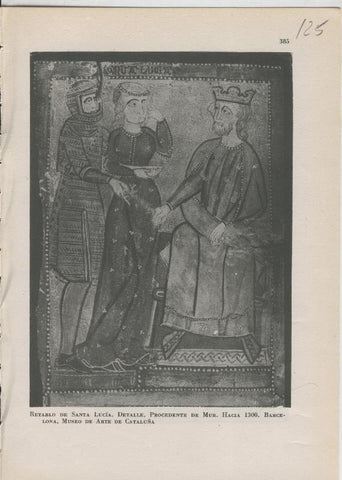 Arte Hispanico lamina numerada 125: Retablo de Santa Lucia,  