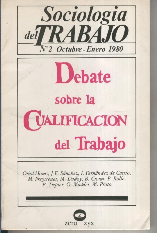 Debate sobre la cualificacion del trabajo