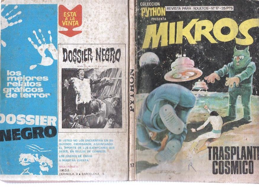 Python numero 17: Mikros: Transplante cosmico