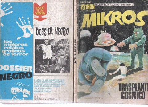 Python numero 17: Mikros: Transplante cosmico
