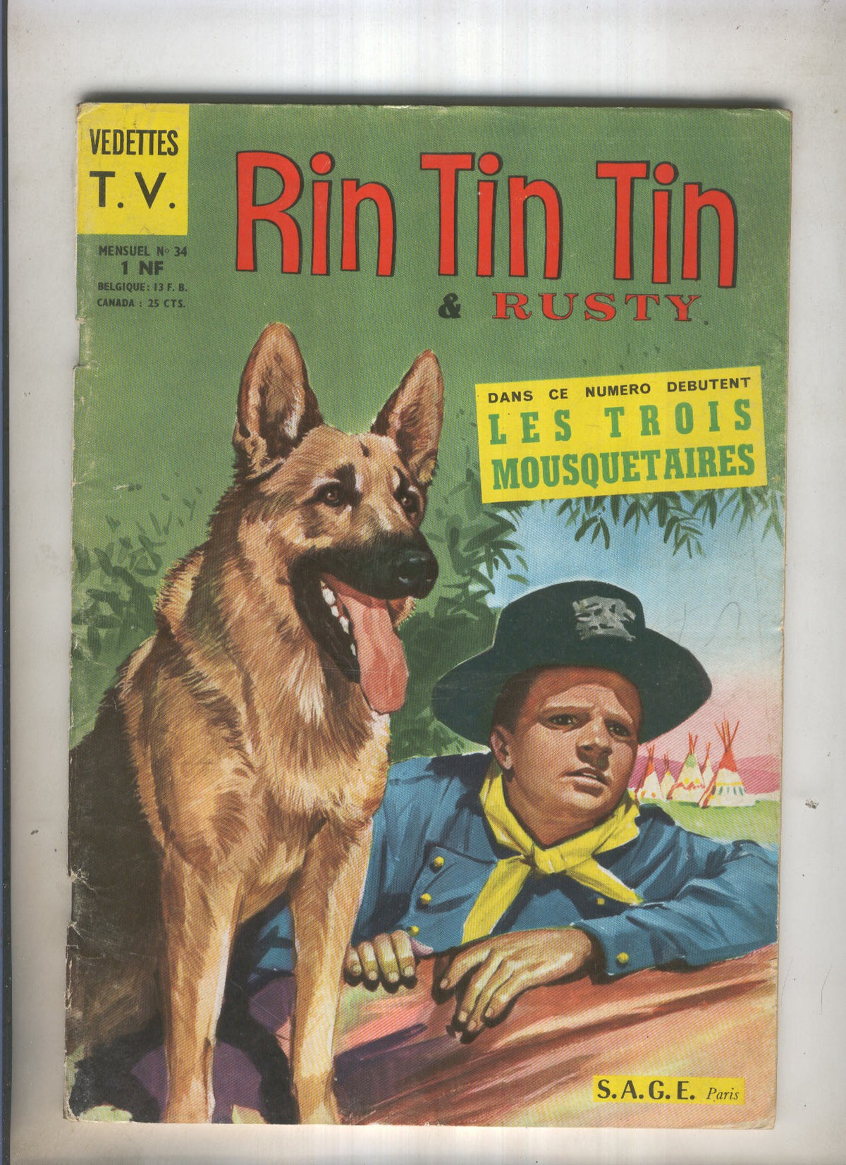 RIN TIN TIN ET RUSTY Numero 034: OHara heros malgre lui