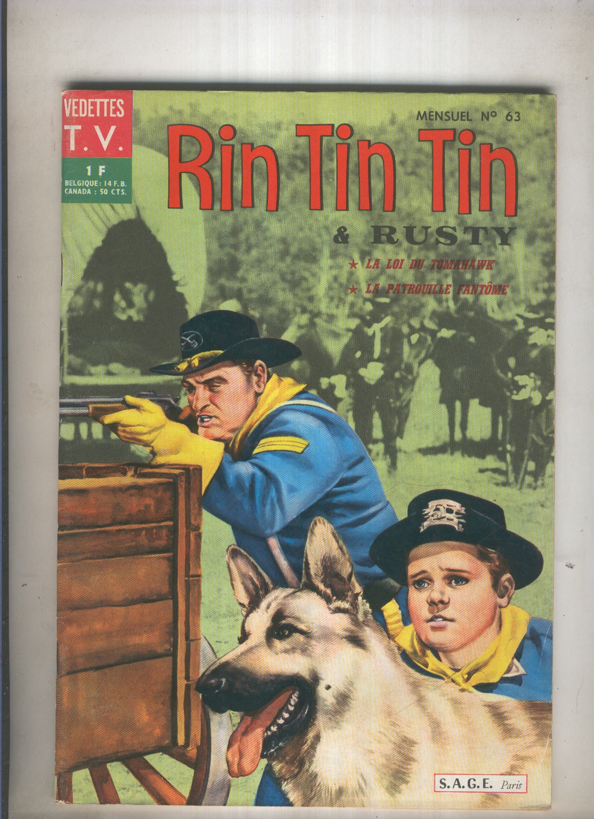 RIN TIN TIN ET RUSTY Numero 063: La loi du Tomahawk