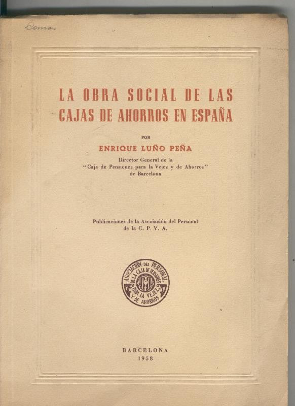 La obra social de las cajas de ahorros en España