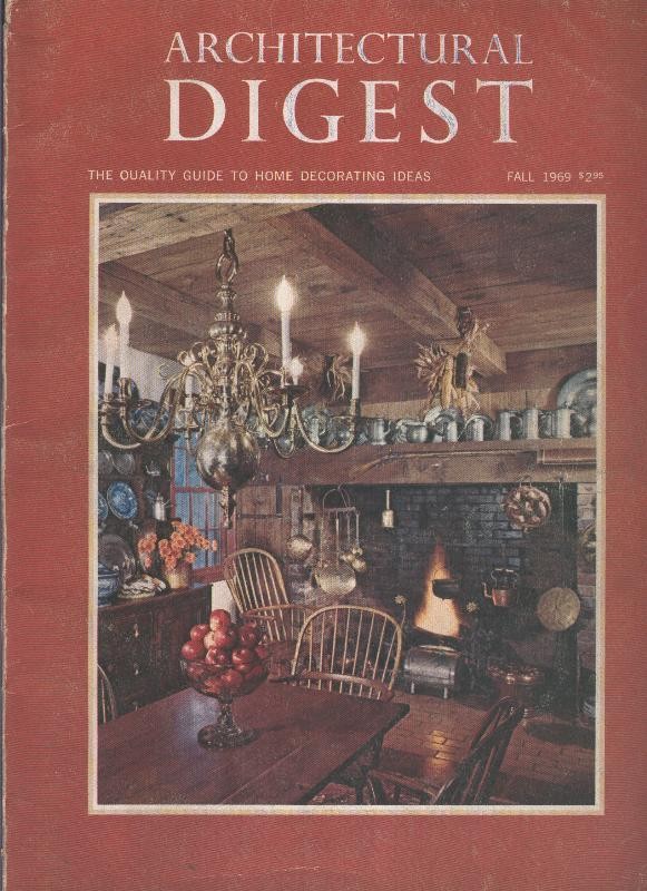 Architectural Digest fall 1969 (canto lomo cubierta rozado por uso)