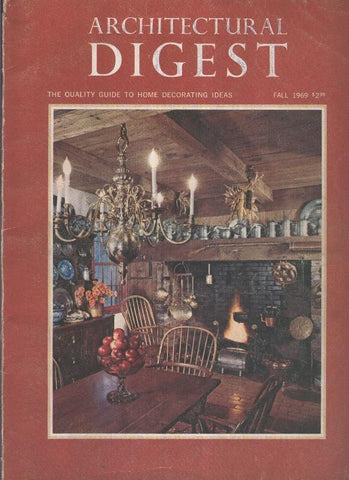 Architectural Digest fall 1969 (canto lomo cubierta rozado por uso)