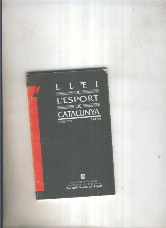 Llei de l esport de Catalunya