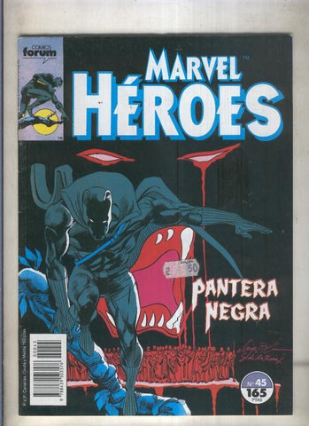 Marvel Heroes numero 45: Pantera Negra (numerado 2 en trasera)