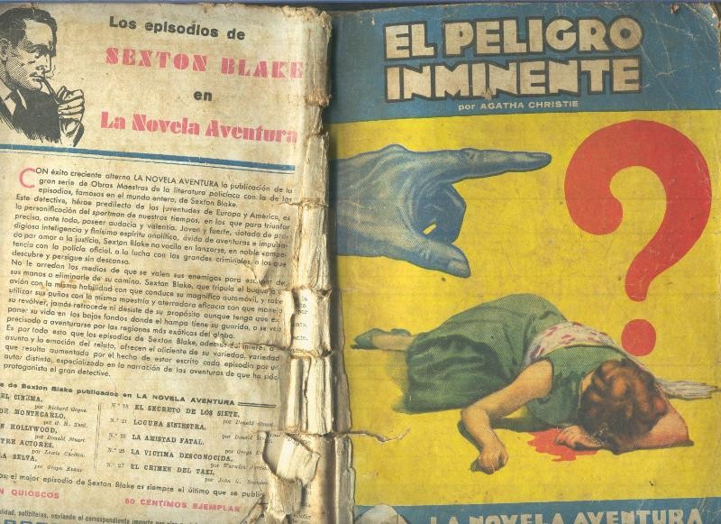 La novela aventura: el peligro inminente