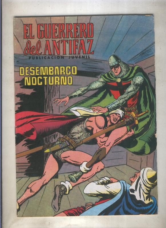 El Guerrero del Antifaz color numero 166: Desembarco nocturno (numerado 1 en trasera)