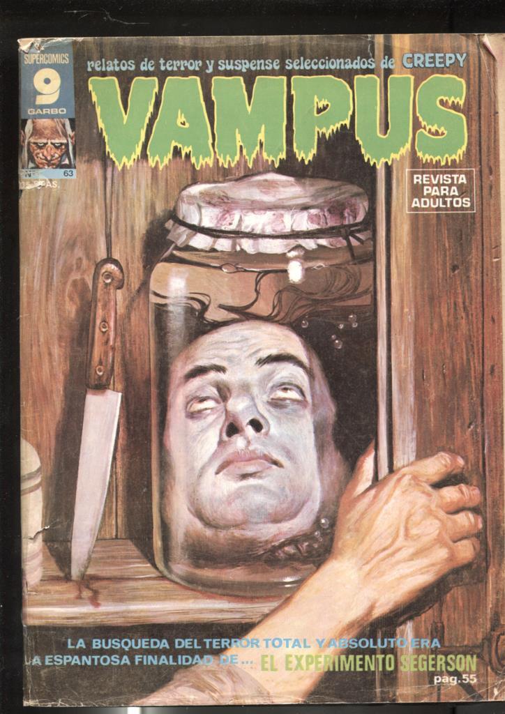 Vampus numero 63: aviejado, cello lado lomo