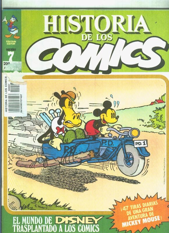 Historia de los comics volumen 07: Disney (47 tiras de Mickey Mouse en b/n)