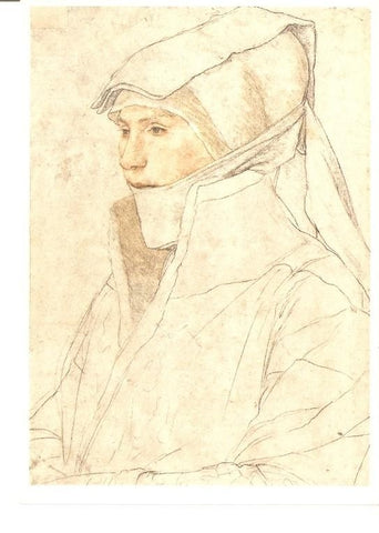 Postal 021949 : Portrait of Dorothea Kannengiesser, 1526. Hans Holbein