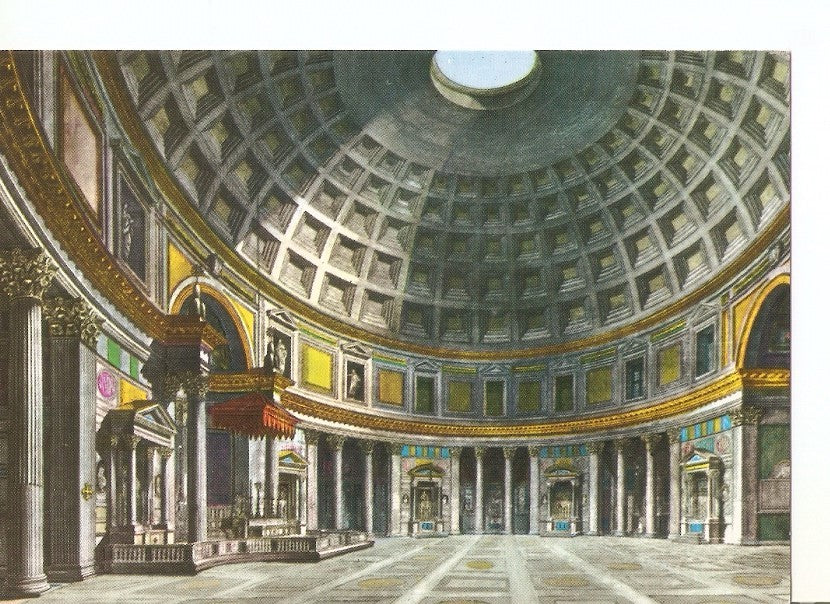 Postal 032673 : Roma Interior of the Pantheon