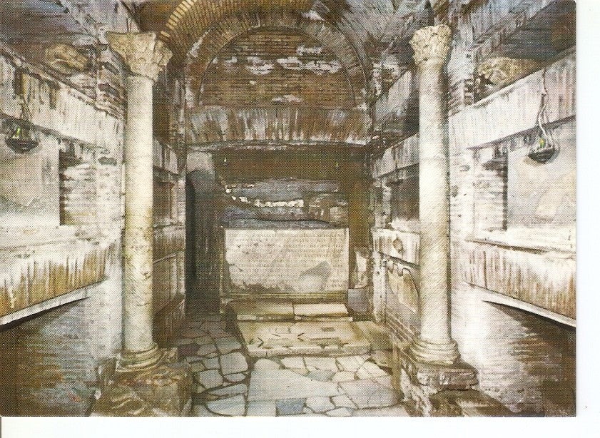 Postal 032687 : Catacombe di S. Callisto Cripta dei Papi (Sec. III)