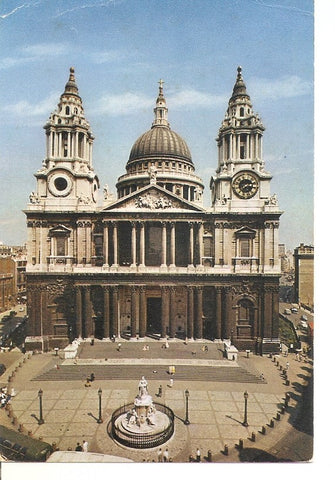 Postal 032708 : The West Front St. Pauls Cathedral London